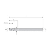 Solid Carbide End Mills •ALUFLASH • Series 2AN9 • Square End • 2 Flute • Regular Length • Regular Neck • Cylindrical Shank • Inch - Big-tools Industrial Supply Tools for Metal Cutting